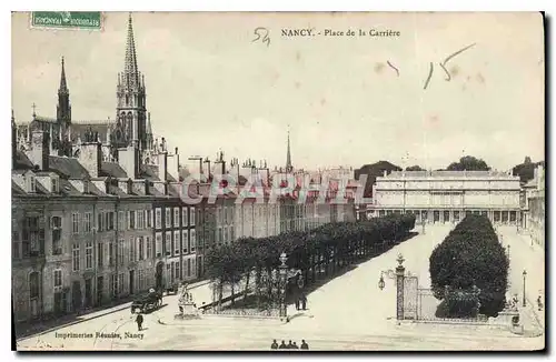 Cartes postales Nancy Place de la Carriere