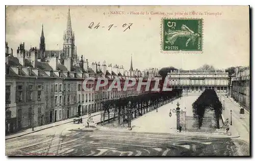 Ansichtskarte AK Nancy Place de la Carriere vue prise de l'Arc de Triomphe