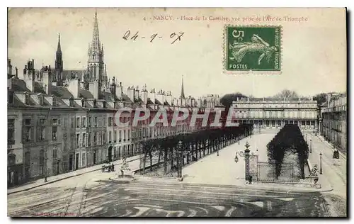 Cartes postales Nancy Place de la Carriere vue prise de l'Arc de Triomphe