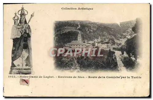 Cartes postales Notre Dame de Laghet Environs de Nice Route de la Corniche par la Turbie