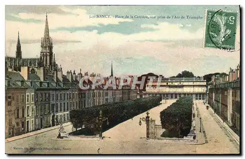 Cartes postales Nancy Place de la Carriere vue prise de l'Arc de Triomphe