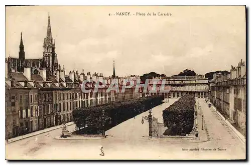 Cartes postales Nancy Place de la Carriere