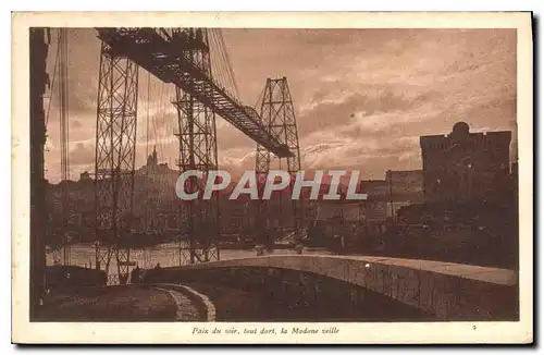 Cartes postales Paix du soir tout dort la Madone veille Marseille