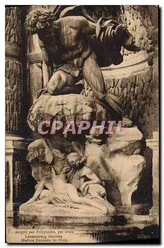 Cartes postales Fontaine Medicis Acis et Galatee surpris par Polypheme par Ottin Luxembourg Gardens
