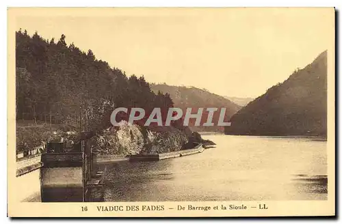 Ansichtskarte AK Viaduc des Fades De Barrage et la Sioule