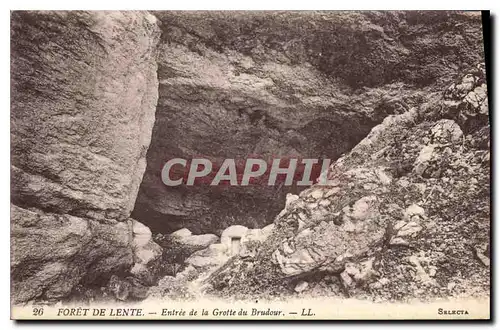 Ansichtskarte AK Foret de Lente Entree de la Grotte du Brudour