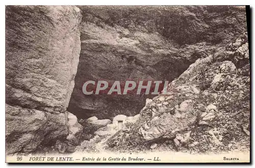 Cartes postales Foret de Lente Entree de la Grotte du Brudour