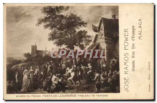Ansichtskarte AK Musee du Prado Fiesta de Lugarenos Tableau de Teniers