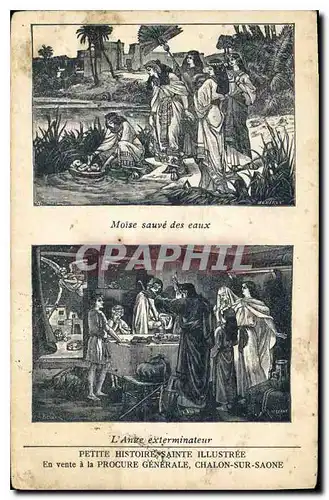 Cartes postales Petite Histoire Sainte Illustree En vente a la Procure Generale Chalon sur Saone