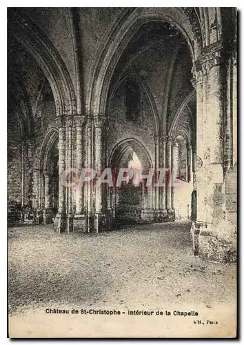 Ansichtskarte AK Chateau de St Christophe Interieur de la Chapelle