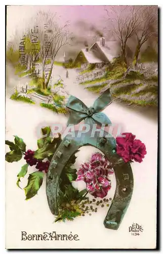 Cartes postales Bonne Annee Fleurs