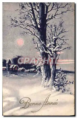 Cartes postales Bonne Annee Arbre