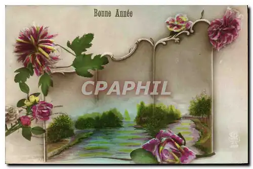 Cartes postales Bonne Annee Fleurs