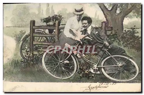 Cartes postales Femme Velo Cycle
