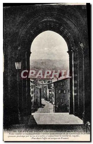 Ansichtskarte AK Le Puy en Velay Le grand Porche de la Cathedrale