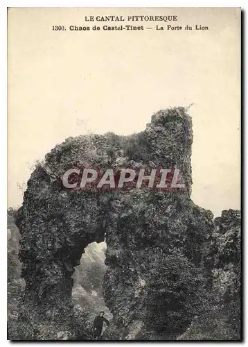 Cartes postales Le Cantal Pittoresque Chaos de Castel Tinet La Porte du Lion
