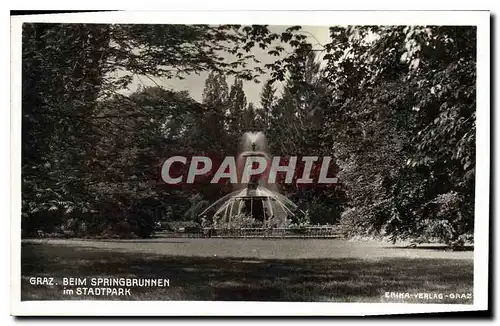 Cartes postales Graz Beim Springbrunnen im Stadtpark