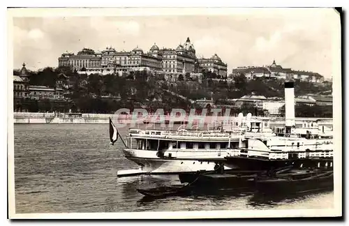 Ansichtskarte AK Budapest Palais Royal Bateau