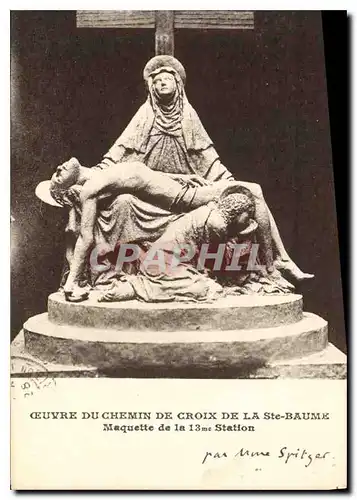 Cartes postales Oeuvre du Chemin de Croix de la Ste Baume