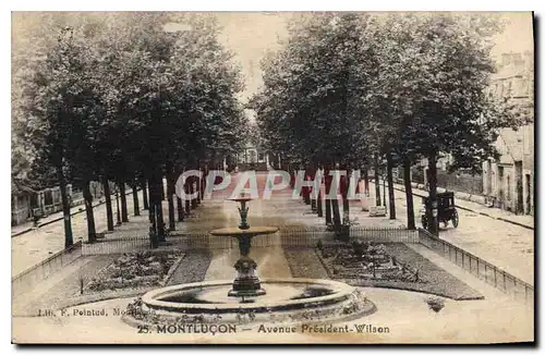 Cartes postales Montlucon Avenue President Wilson