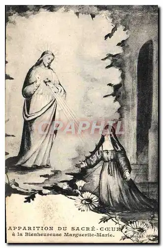 Ansichtskarte AK Apparition du Sacre Coeur a la Bienheureuse Marguerite Marie