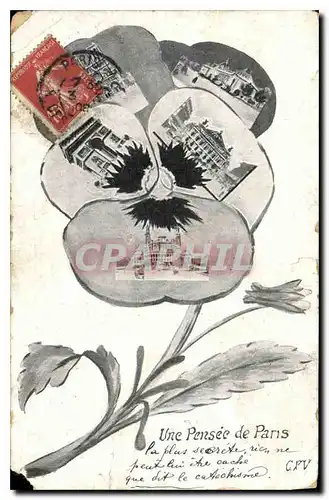 Cartes postales Une Pensee de Paris