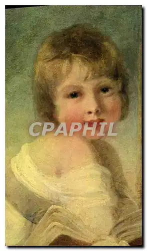 Cartes postales Hoppner Jeune femme et enfant detail Musee du Louvre