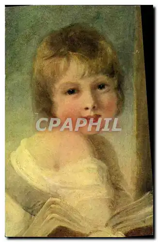 Cartes postales Hoppner Jeune femme et enfant detail Musee du Louvre