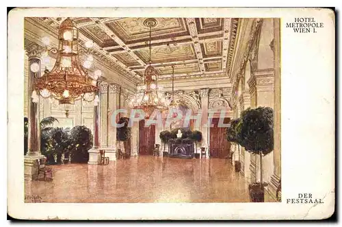 Ansichtskarte AK Hotel Metropole Wien Der Festsaal