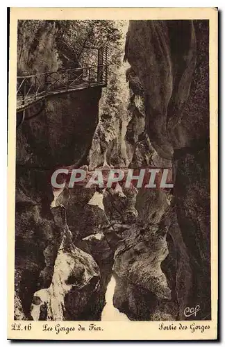 Cartes postales Les Gorges du Fier Sortie des Gorges