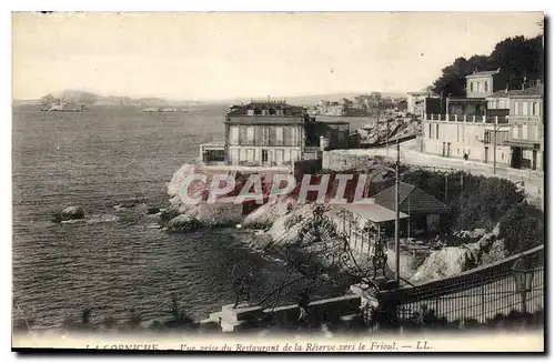 Cartes postales La Corniche Vue prise du Restaurant de la Reserve vers le Frioul