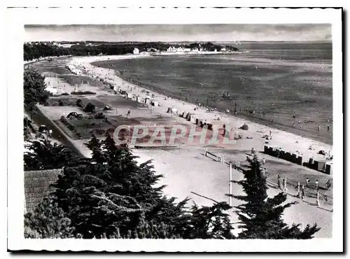 Cartes postales moderne Carnac Plage Morbihan La grande plage de Carnac vue vers la Pointe de Beaumer