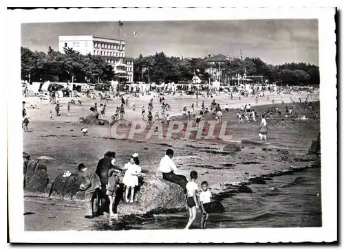 Cartes postales moderne Carnac Plage Morbihan La grande plage et le grand Hotel Britannia