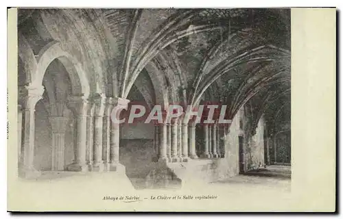 Ansichtskarte AK Abbaye de Noirlac le Cloitre et la Salle Caputulaire