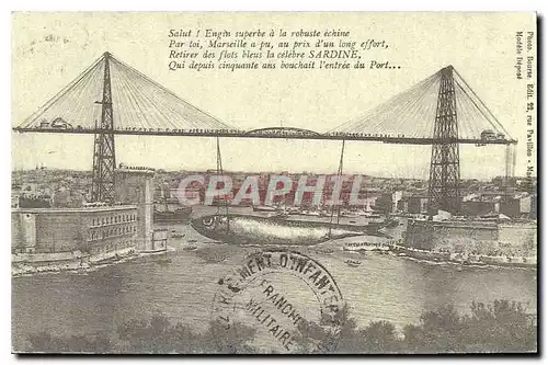 REPRO Provence Marseille Pont Transbordeur le Pont Transbordeur qui enjambait le vieux port de Marse