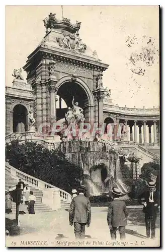 Ansichtskarte AK Marseille Motif Principal du Palais Longchamp