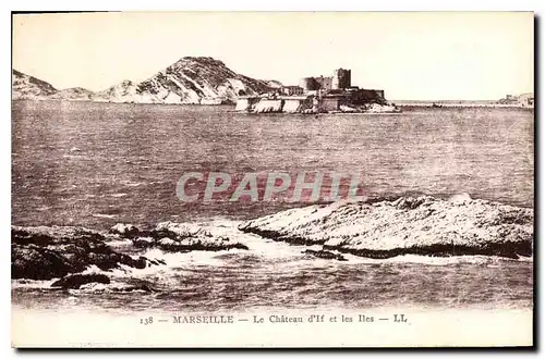 Cartes postales Marseille le Chateau d'If et les Iles