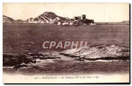 Cartes postales Marseille le Chateau d'If et les Iles