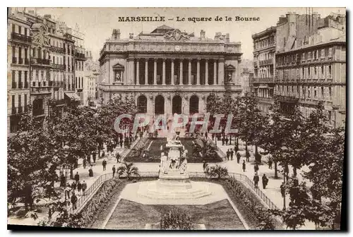 Ansichtskarte AK Marseille le Square de la Bourse