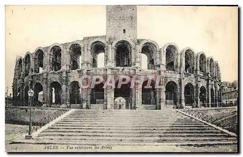 Ansichtskarte AK Arles vue exterieure des Arenes