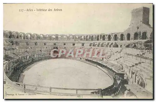 Ansichtskarte AK Arles Interieur des Arenes