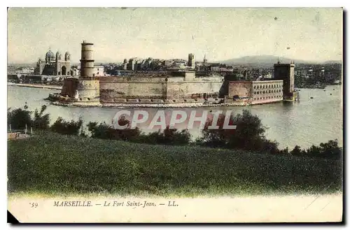 Cartes postales Marseille le Fort Saint Jean