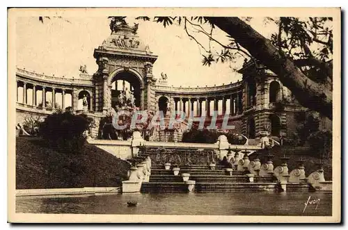 Ansichtskarte AK Marseille Bouches du Rhone le Palais Longchamp