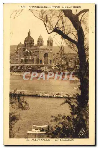 Ansichtskarte AK Les Bouches du Rhone Illustrees Marseille la Cathedrale