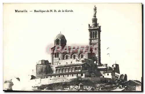 Cartes postales Marseille Basilique de N D de la Garde