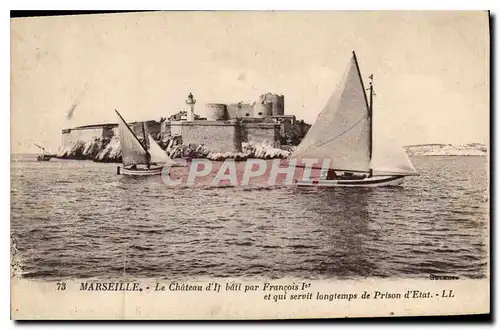 Ansichtskarte AK Marseille le Chateau d'If bati par Francois Ier et qui servit longtemps de Prison d'Etat