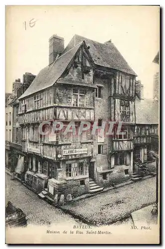 Cartes postales Bayeux Maison de la Rue Saint Martin