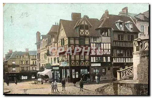 Cartes postales Lisieux Vieilles Maisons Place du Marche au