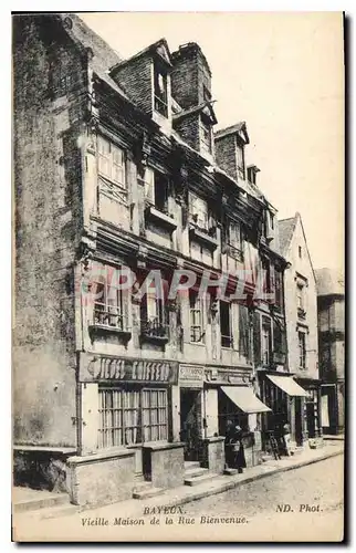 Cartes postales Bayeux Vieille Maison de la rue Bienvenue Coiffeur