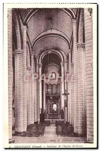 Ansichtskarte AK Chauvigny Vienne Interieur de l'Eglise St Pierre